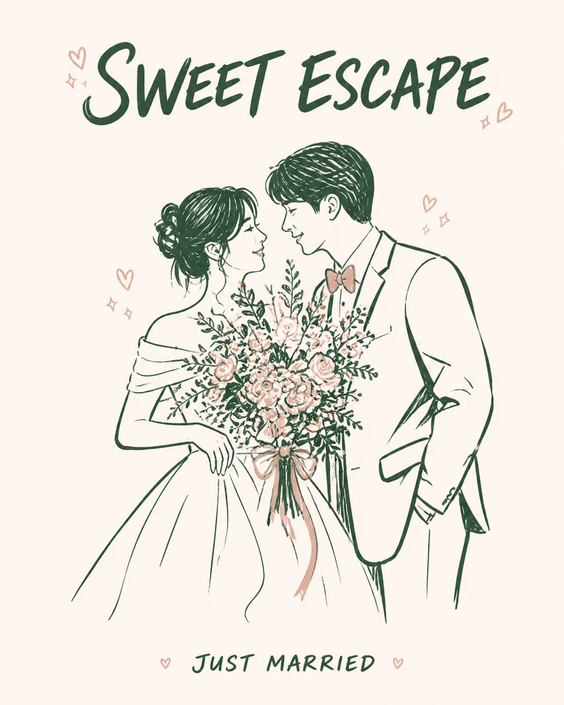 SWEET ESCAPE wedding illustration